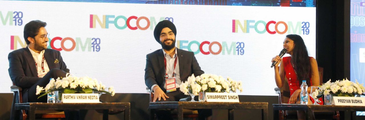 Preeyam Budhia speaking at Infocom 2019