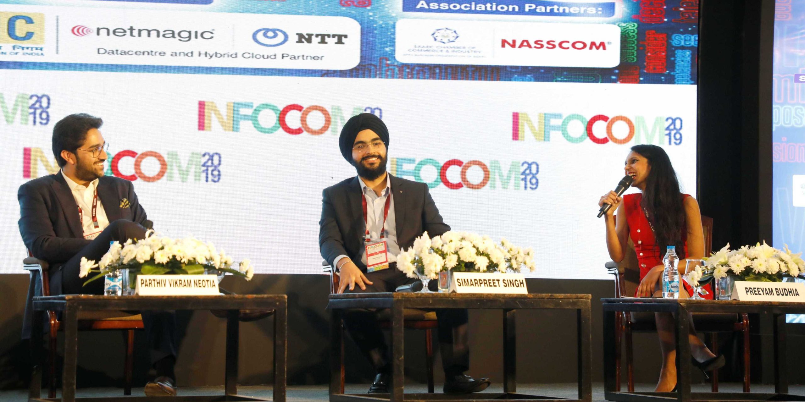 Preeyam Budhia speaking at Infocom 2019