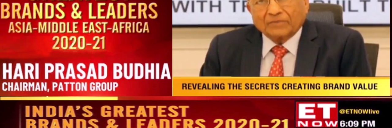 Chairman H P Budhia nominated for India’s Greatest Brands & Leaders 2020-21 Award