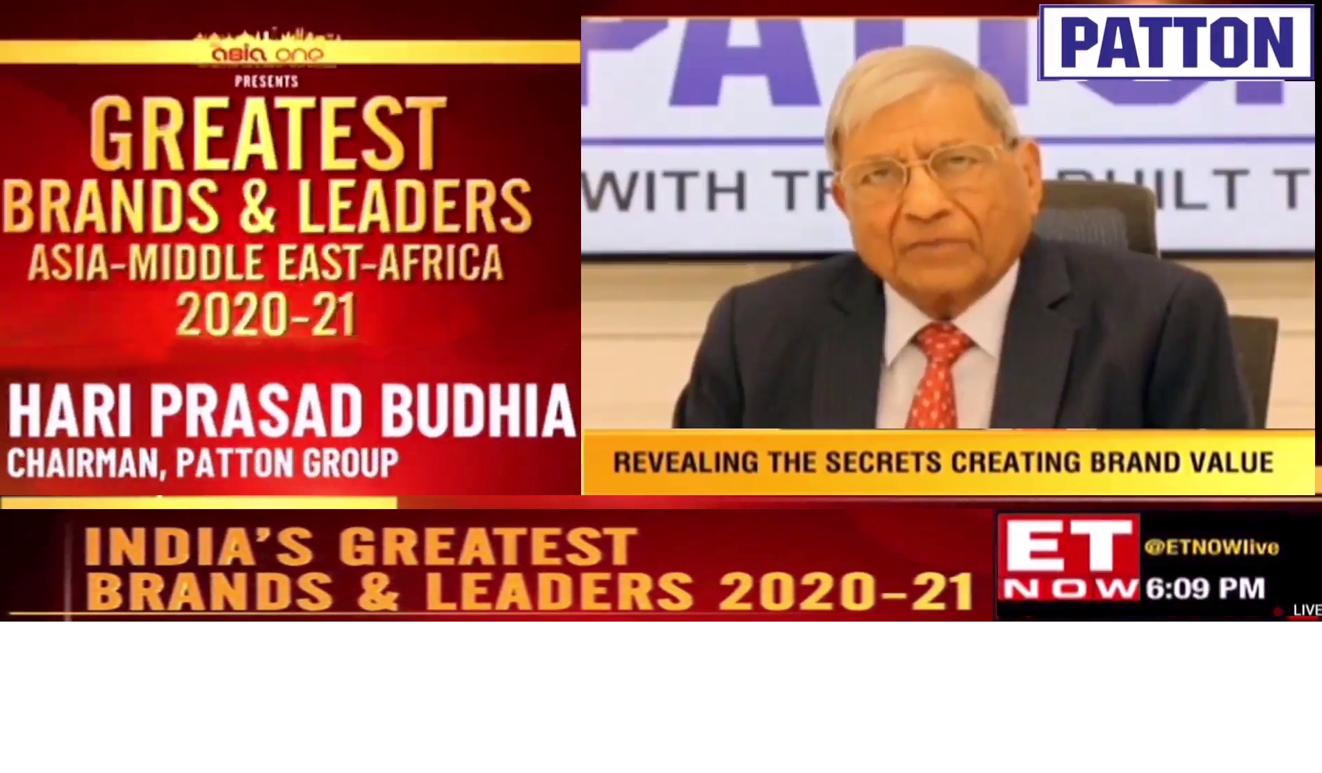 Chairman H P Budhia nominated for India’s Greatest Brands & Leaders 2020-21 Award